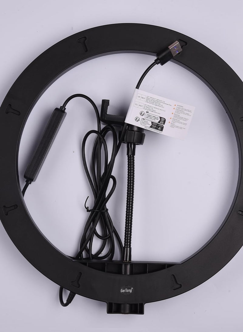LED Ring Light with Tripod Stand & Phone Holder, 177cm/70" Tall, 40 RGB Modes, 13 Brightness Levels, Dimmable Selfie Circle Light for Makeup, YouTube, TikTok, and Live Streaming - USB Powered - Image 5