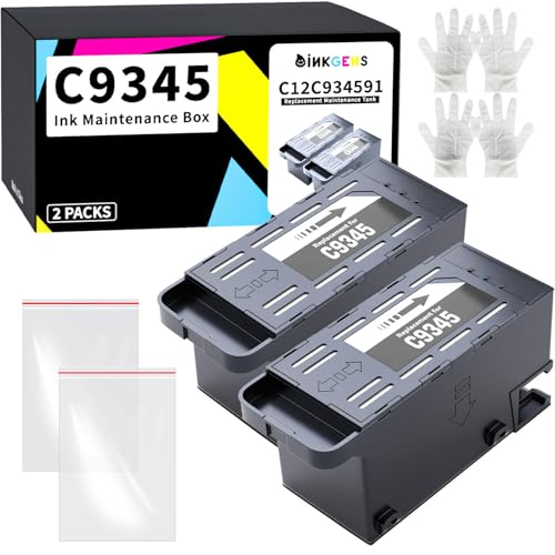 inkgens C9345 Ink Maintenance Box 2 Set Tank for ET-8550 ET-16600 ET-5850 ET-5800 ET-16650 ET-8500 WF-7840 WF-7820 ET-5880 WF-7310 ST-C8000 ST-C8090 Printer (PXMB9/C12C934591) - Image 1