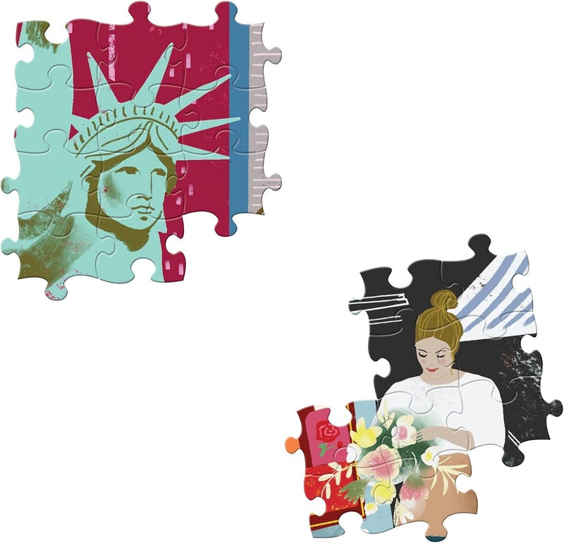 eeboo : Piece and Love New York Life 1000-piece Square Adult Jigsaw Puzzle, Jigsaw Puzzle for Adults and Families, Includes Glossy, Sturdy Pieces and Minimal Puzzle Dust - Image 4