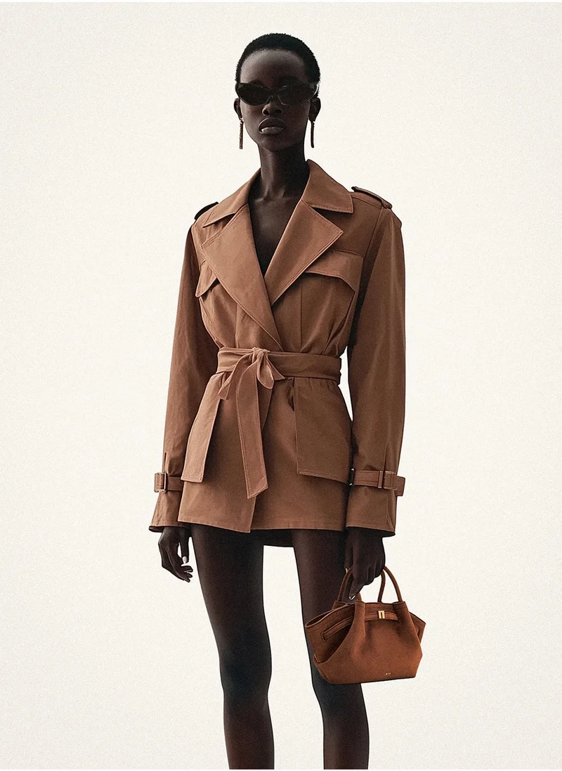 جي دبليو بي حقيبة هانا ميني من جلد الغزال الصناعي