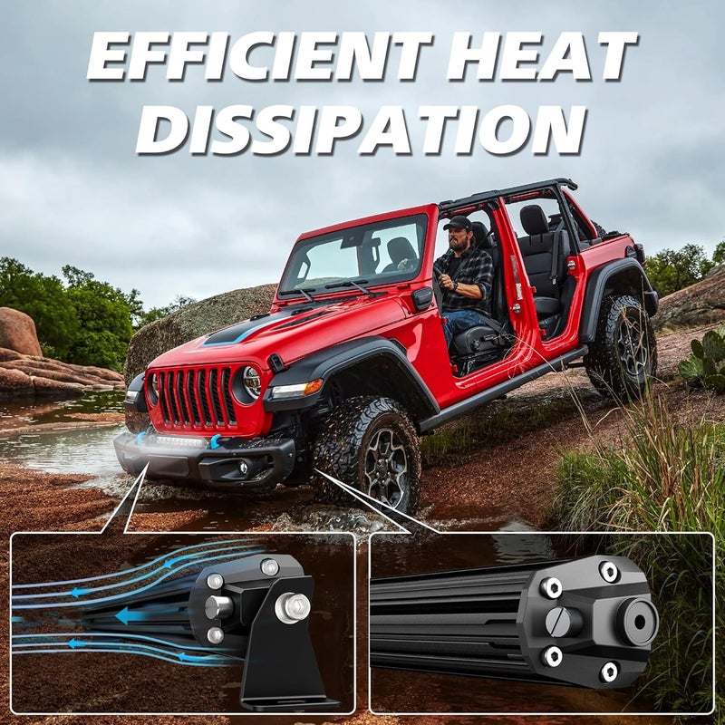4WDKING 32 Inch LED Light Bar - 150W Off Road Spot Flood Combo, IP69K Waterproof - Image 3