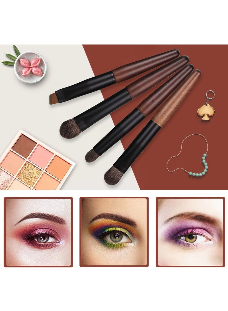 FLYROAD Travel Makeup Brush Set, 12 pcs Mini Makeup Brushes for Foundation, Powder, Eyeshadow, Highlight, Contour, Blush & Concealer, Small Makeup Brush Set Purse Size with Case - Image 5