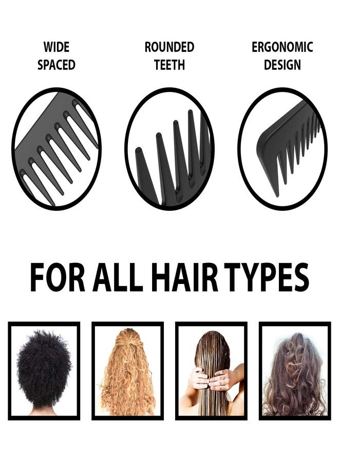 E-DUNIA Women Hair Comb Set - 10PCS Wide Tooth Rat Tail Styling Combs Pick for Curly - Teasing Parting Fine Professional Barber Cutting Braiding Set - Image 5