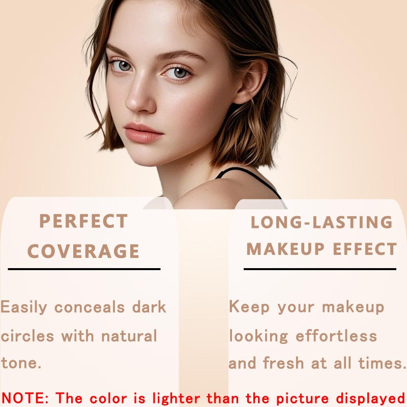 TIRDET Colored Clay CC Undereye Corrector, Under Eye Concealer Color Corrector for Dark Circles With Three Brushes, Hydrating Concealer - Image 2