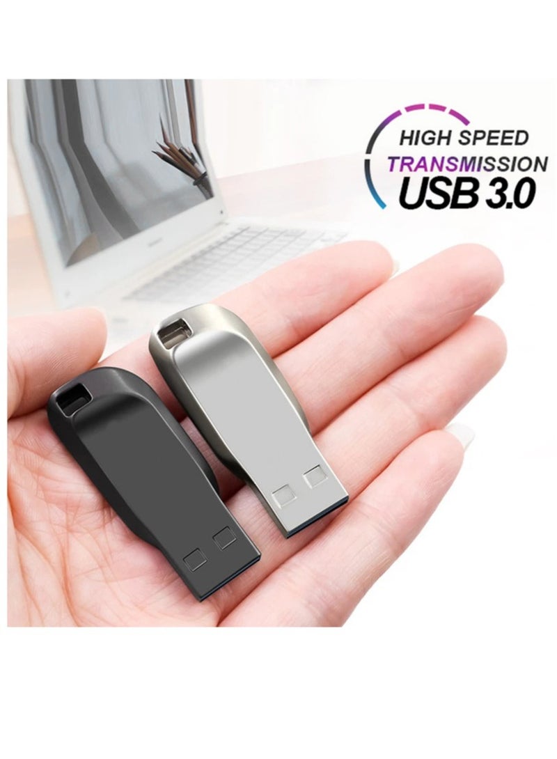AROAQ 512GB USB 3.0 High speed Flash Metal Pen Drive Waterproof Silver  - Image 3