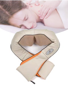 Generic Shoulder and Neck Massager, Shawl Neck Kneading Lumbar Back Massager, Rechargeable Shiatsu Neck and Back Massager with Soothing Heat |Cordless Electric Deep Tissue 3D Kneading Massage Pillow  - Image 1