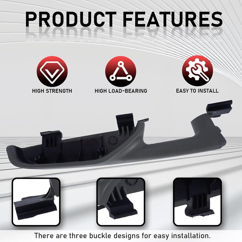 Gagsu Front Door Armrest Handle Right Passenger Side 12472876 for Chevy Suburban/Tahoe, GMC Yukon/Avalanche, Cadillac Escalade - Grey - Image 5