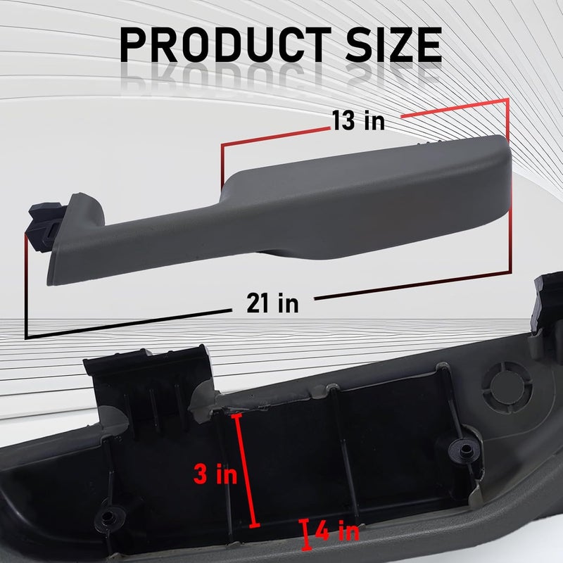 Gagsu Front Door Armrest Handle Right Passenger Side 12472876 for Chevy Suburban/Tahoe, GMC Yukon/Avalanche, Cadillac Escalade - Grey - Image 4