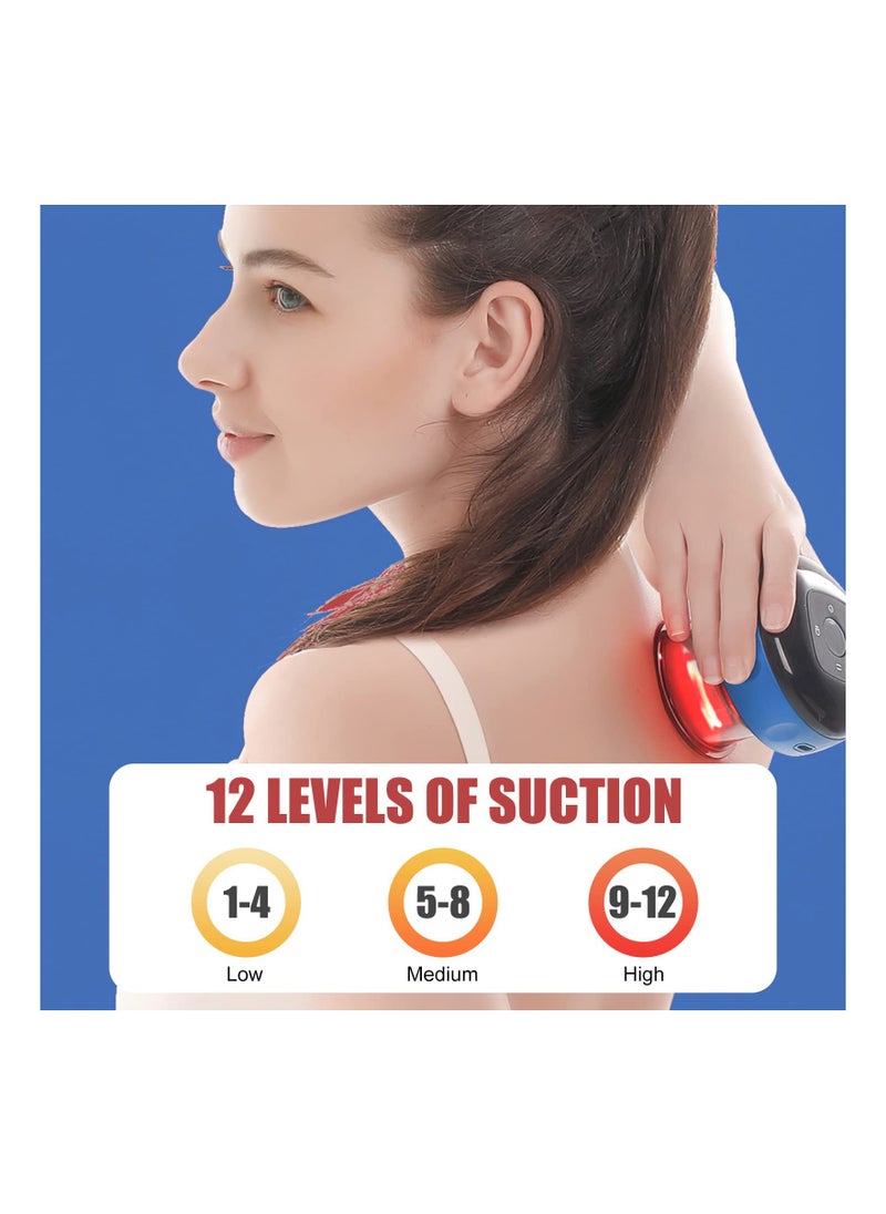 Generic - Smart Dynamic Cupping Therapy Set, Smart Cupping Set, Electric Cupping Device | Smart Portable 4-in-1 Button Type | with 12 Massage Mode Acupoint Scraping Apparatus - Image 1