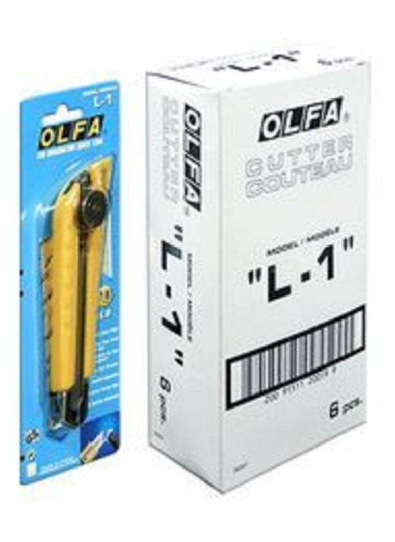 OLFA Cutter Heavy Duty Olfa L-1 18mm Ultra Sharp Blade  - Image 5