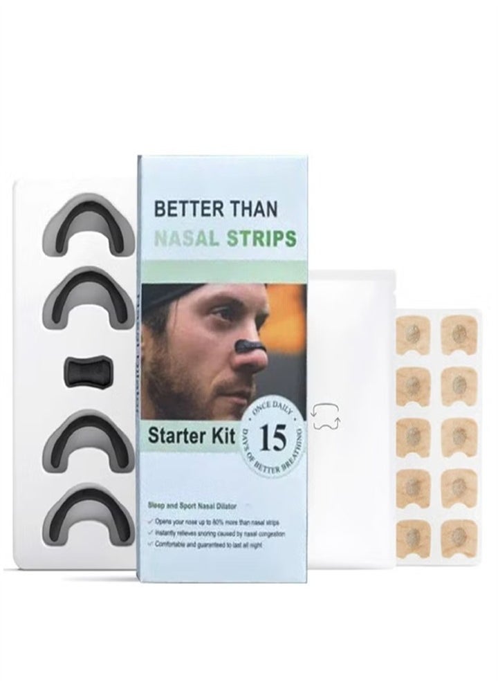 Generic Magnetic Nose Strips (15pcs) Anti Snoring to Promote Oxygen and Improve Sleep Quality - Sweatproof and Skin Safe Nose Strips  - Image 1