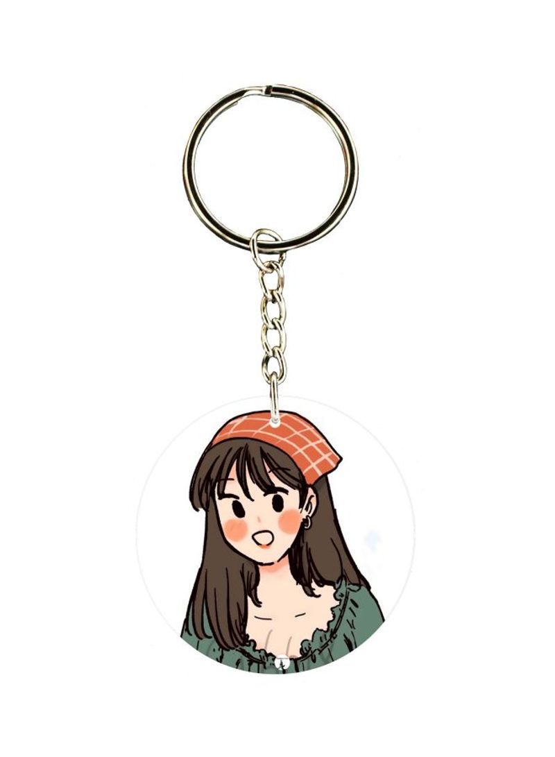 RKN Girl Printed Keychain