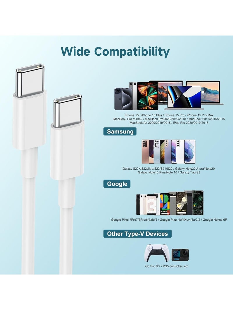 General 60W USB C to USB C Cable 3 Pack iPhone 15 Fast Charging Cable  - Image 5