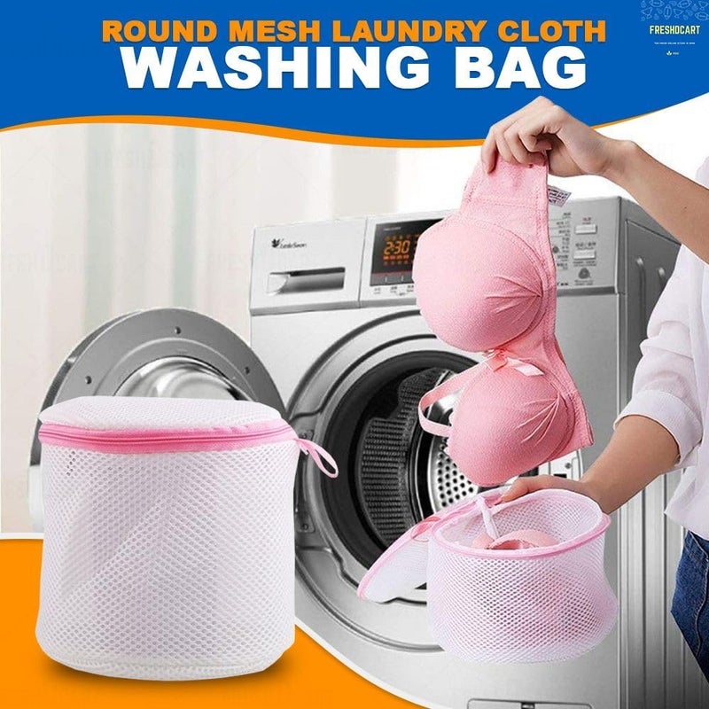 FreshDcart Laundry Bag for Washing Machine|Mesh Wash Bag for Washing Machine & Dryer|Reusable Laundry Washing Bag for Travel,Socks & Undergarments|Mesh Bags for Washing Machine(1 Pack),Multicolor - Image 2