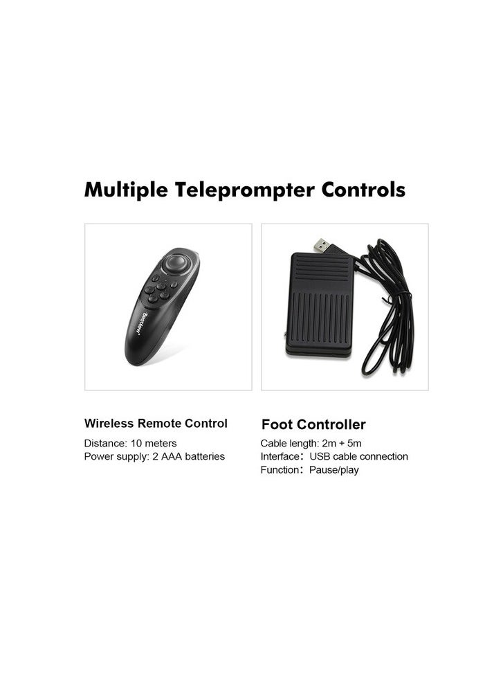 Desview - Desview T22 Teleprompter Set with 21.5" Self-Reversing Monitor - Image 1