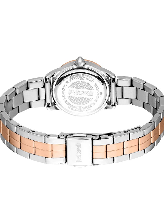 Just Cavalli جست كافالي ليدي ميني رافيناتا JC1L328M0095 - ساعة كوارتز أنثوية من الفولاذ المقاوم للصدأ 3 عقارب - Image 3