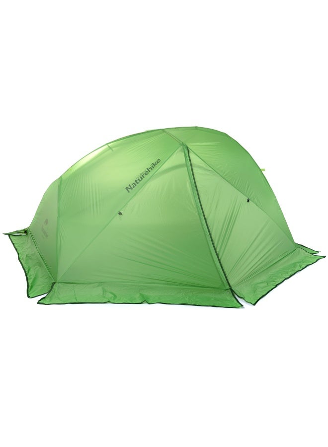 Naturehike Star-River 2 Ultralight Tent | 2-Person Tent With Mats | Square-Shaped, Lightweight, Waterproof | Color - Light Grey/Red - Image 1