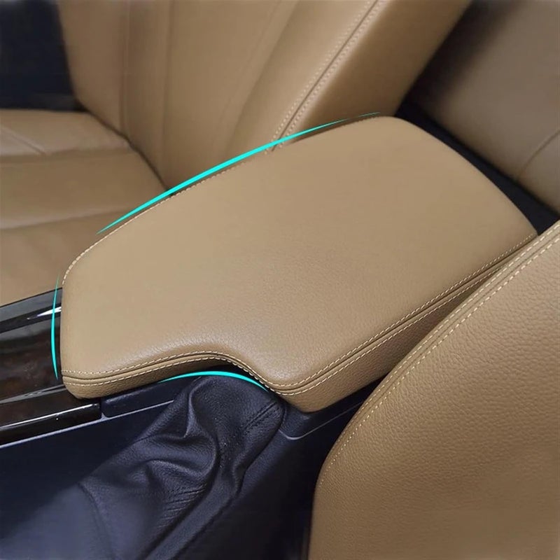 QASULER Microfiber Leather Armrest Cover for BMW 3 Series - Image 5