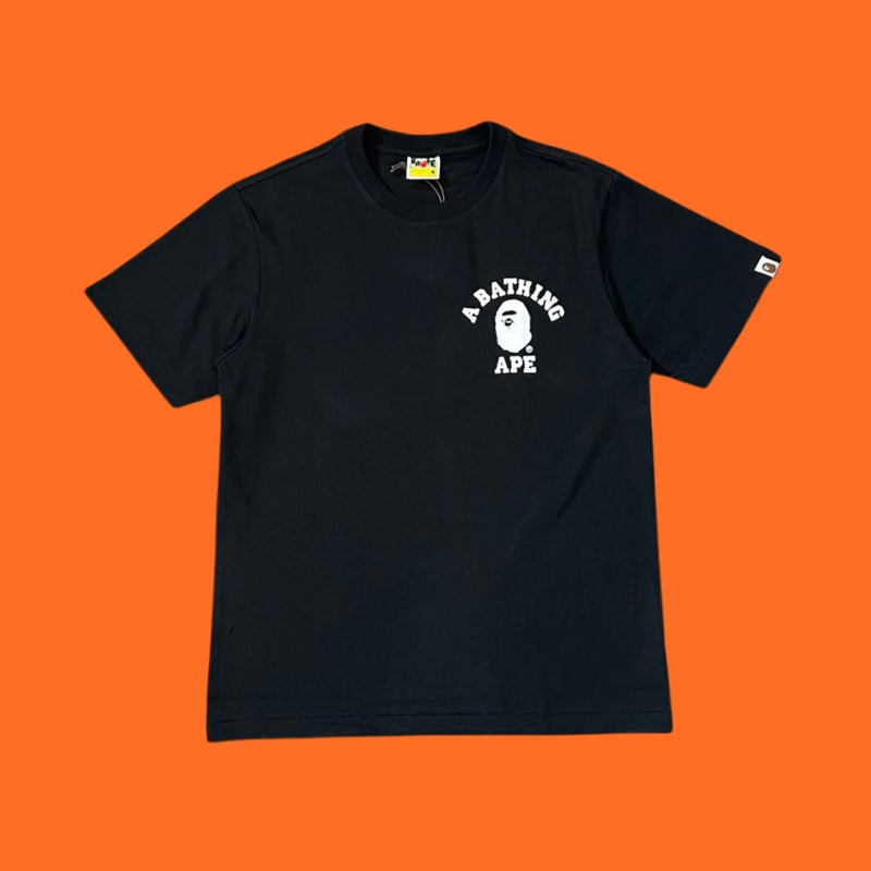 Japanese Fashion Brand Bape Small Ape Head Classic Letter Print Unisex Half-Sleeve Loose Short-Sleeved T-Shirt - Image 4