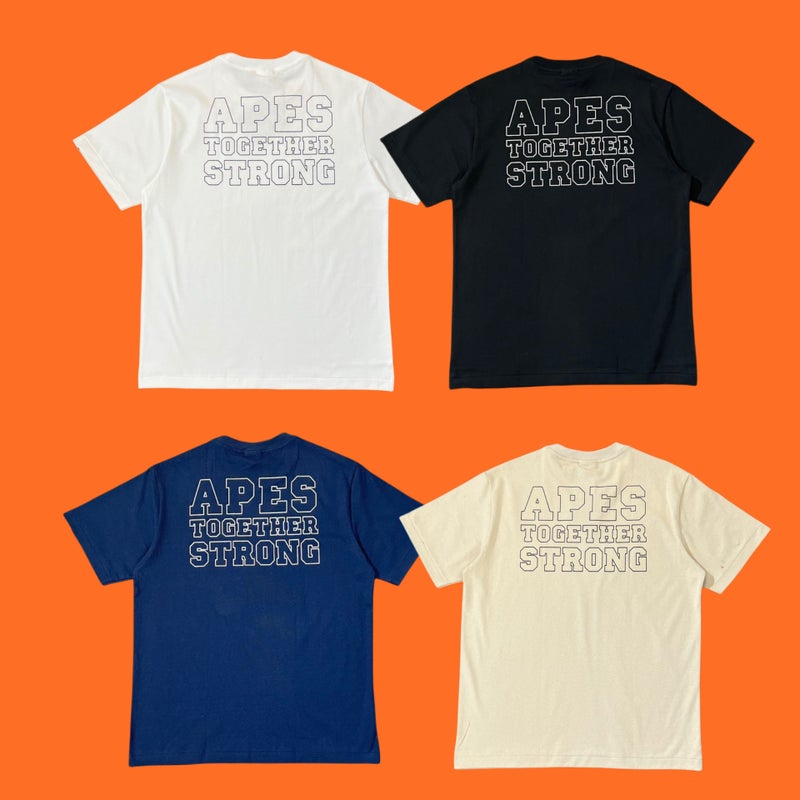 Japanese Fashion Brand Bape Small Ape Head Classic Letter Print Unisex Half-Sleeve Loose Short-Sleeved T-Shirt - Image 3