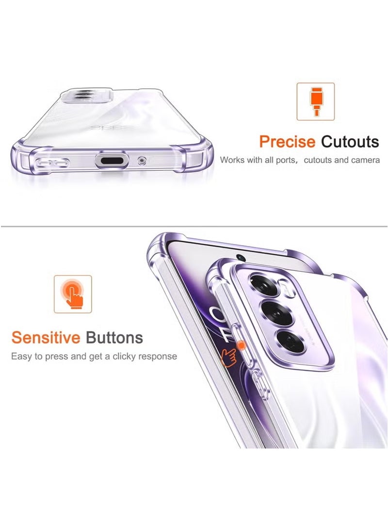 Shockproof Clear Case Compatible with Oppo Reno 12 Pro 5G - Image 5