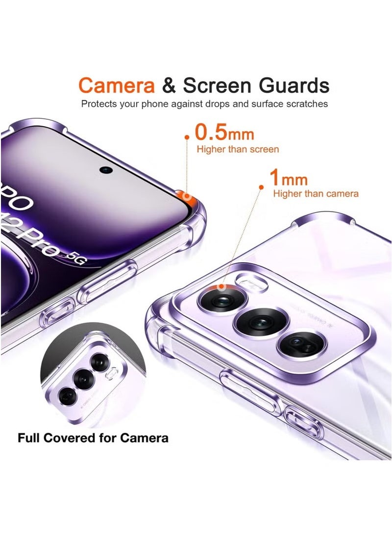 Shockproof Clear Case Compatible with Oppo Reno 12 Pro 5G - Image 2