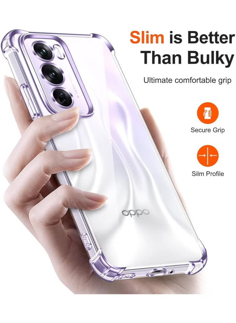 Shockproof Clear Case Compatible with Oppo Reno 12 Pro 5G - Image 3