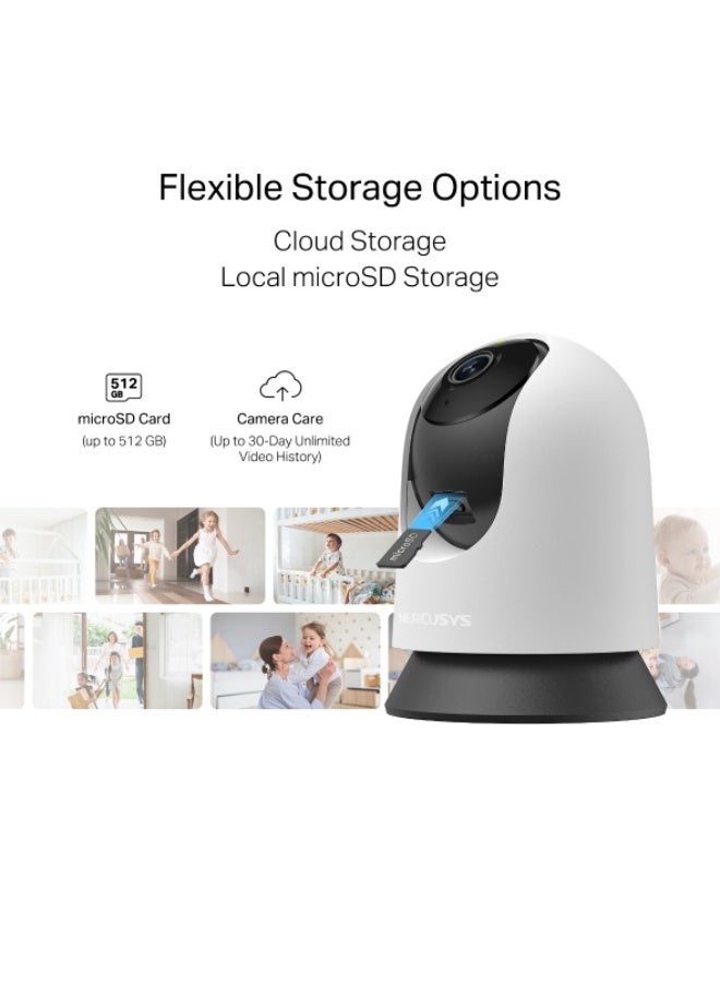 MERCUSYS MC200 Pan/Tilt Home Security Wi-Fi Camera - Image 3