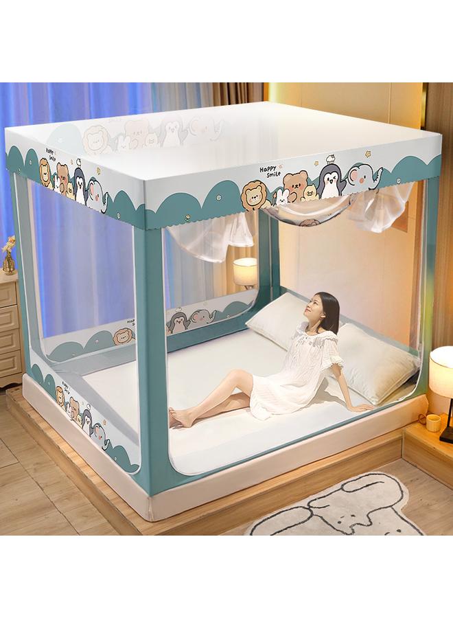 Bluejw Household Mosquito Net High-grade Children's Drop-resistant Mongolian Yurt Sitting-bed Type Internet-famous Anti-mosquito Net Portable Foldable For Clearance - Image 1