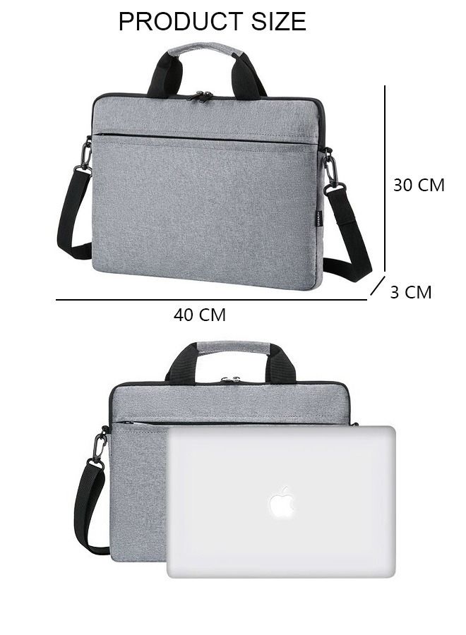 DUNISO 15.6 Inch Laptop Bag Lightweight Computer Bag Travel Business Handbag Briefcase Water Resistant Shoulder Messenger Bag for Men and Women Work Office College School - Image 3