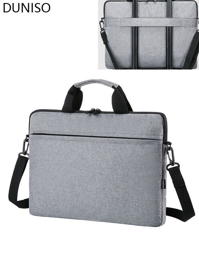 DUNISO 15.6 Inch Laptop Bag Lightweight Computer Bag Travel Business Handbag Briefcase Water Resistant Shoulder Messenger Bag for Men and Women Work Office College School - Image 1