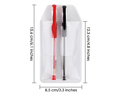 DS.DISTINCTIVE STYLE DS. DISTINCTIVE STYLE Shirt Pocket Protector 10 Pieces PVC Pocket Protectors for School Hospital Office Supplies - Image 2