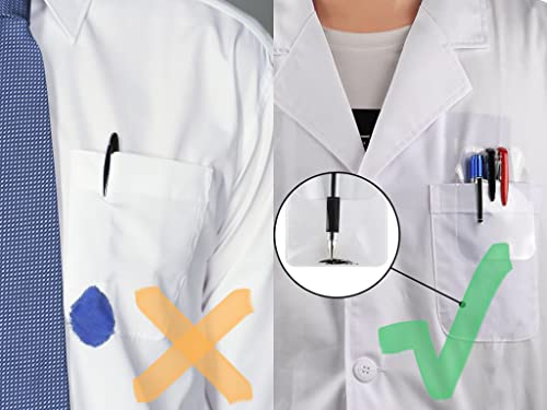 DS.DISTINCTIVE STYLE DS. DISTINCTIVE STYLE Shirt Pocket Protector 10 Pieces PVC Pocket Protectors for School Hospital Office Supplies - Image 3