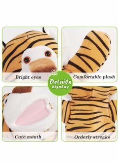NIBEMINENT Hand Puppet Toys Plush Tiger Stuffed Puppets Animals Soft Lovely Wildlife Toy Doll Funny Developing Intelligence Birthday for Kids Toddler Adults Babies  - Image 5