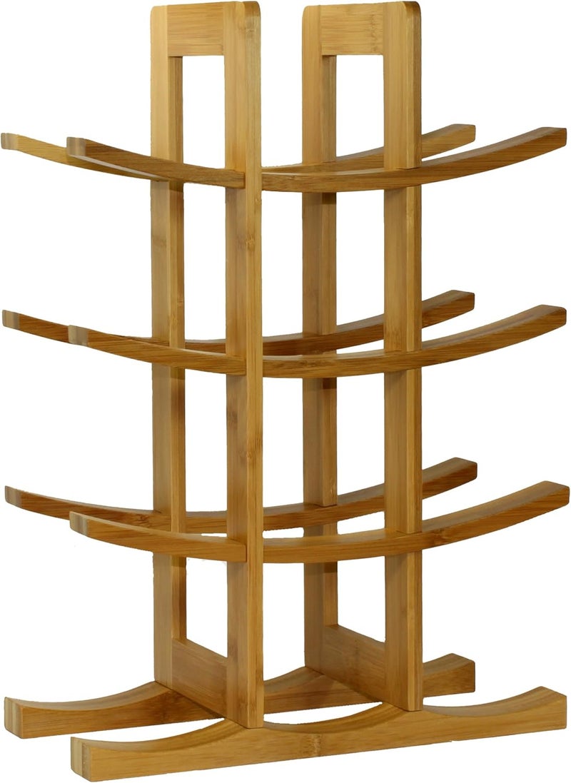 Oceanstar 12-Bottle Natural Bamboo Wine Rack - Stylish and Space-Saving Design - Image 1