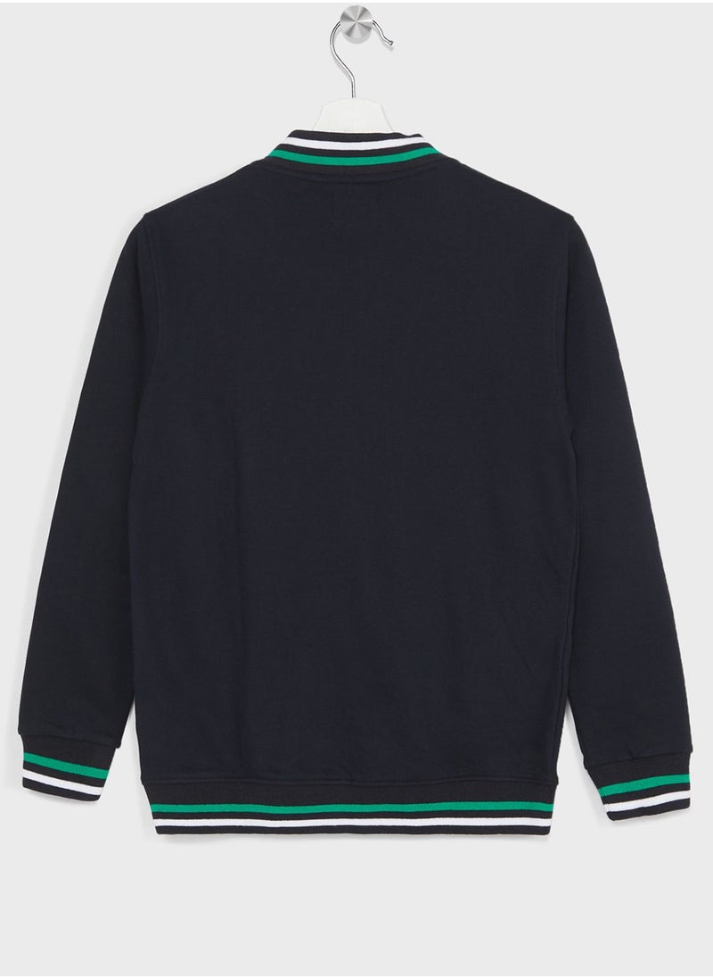 Pinata - Boys Text Printed Baseball Jacket - Image 1