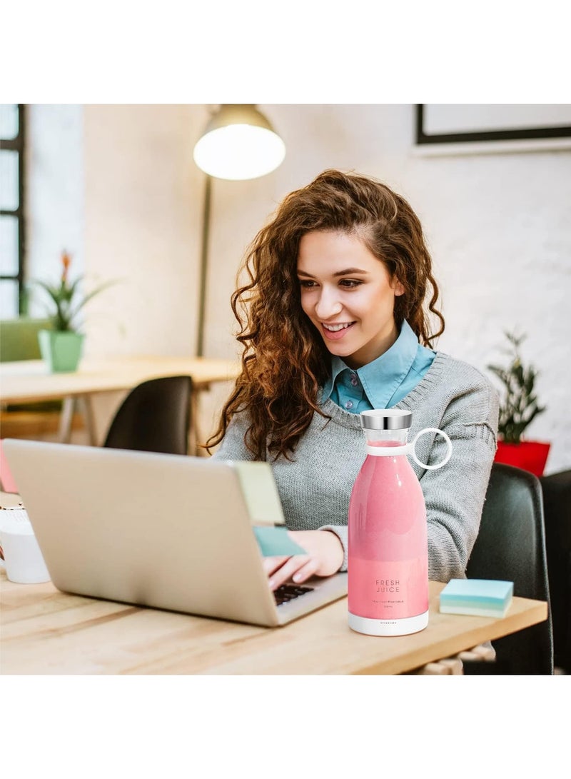 OULIYO USB Rechargeable Personal Size Juice Cup, Portable Blender, Blender Juicer Juice Cup Fruit Blender Portable Fruit Cup, Personal Blender for Smoothies and Smoothies,Take It for Traveling, Outdoor, Gym, Office, Cars, Gift -White - Image 3