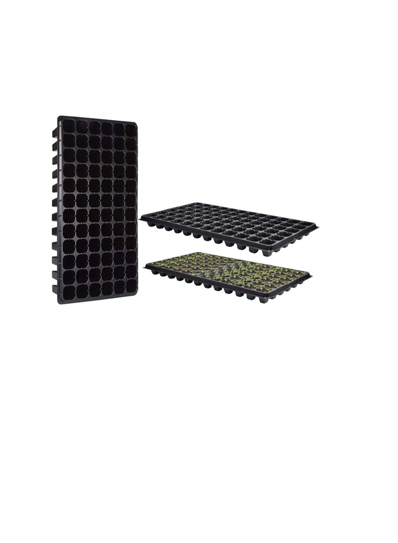 Generic Seed Starter Kit Plug Tray Starting Trays 10 Pack BPA-Free Planting Trays72-Cell Seeding Starter Tray for Planting Seedlings, Greenhouse, Wheatgrass, Microgreens  - Image 1