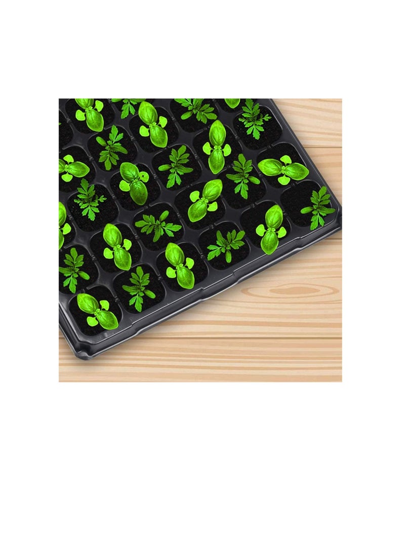 Generic Seed Starter Kit Plug Tray Starting Trays 10 Pack BPA-Free Planting Trays72-Cell Seeding Starter Tray for Planting Seedlings, Greenhouse, Wheatgrass, Microgreens  - Image 3
