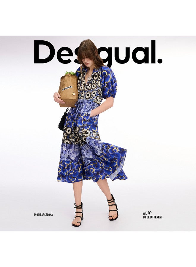 DESIGUAL spring-summer 2025 New Lyocell Print Drawstring Dress - Image 2