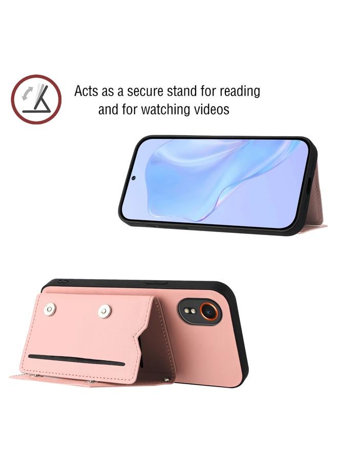 S-TOP Case For Samsung Galaxy Xcover 7 Skin Feel Four Card Slots Phone Case with Wrist Strap - Image 4