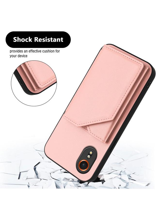 S-TOP Case For Samsung Galaxy Xcover 7 Skin Feel Four Card Slots Phone Case with Wrist Strap - Image 3
