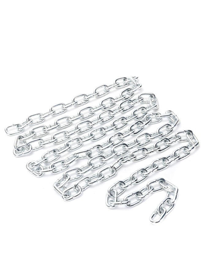 LAWAZIM Link Chain - 10mm 2.2m - Heavy Duty Welded Chain Links with Strong and Rust-Resistant Build -Ideal for Fence Hanging, Gate, Dog Walking, Hanging Lights, Garden, Outdoor Camping, & Workshop Use - Image 1