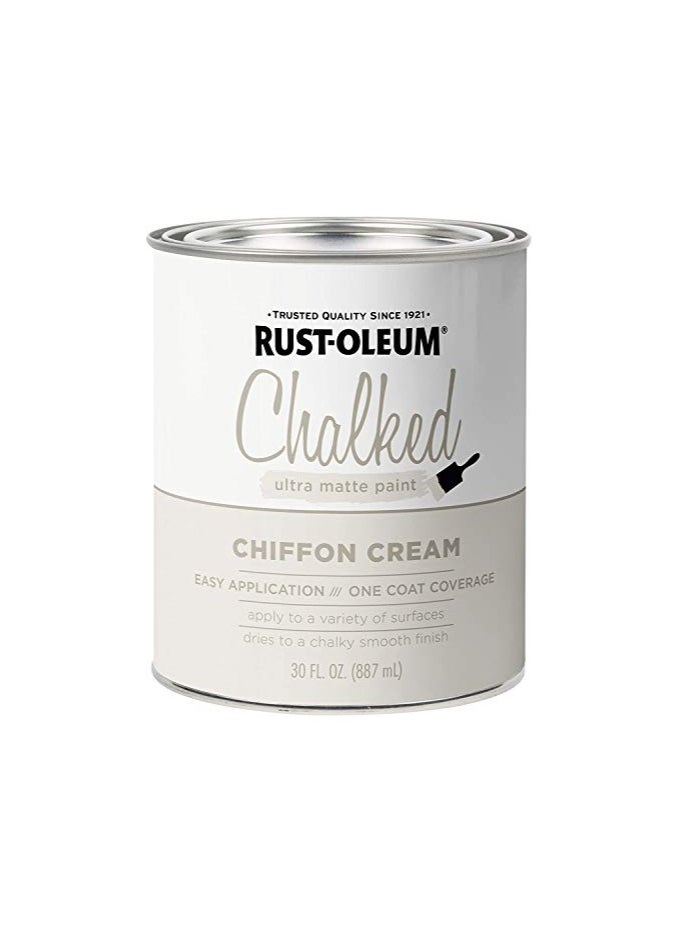 RUST-OLEUM Rust-Oleum® Chalked Ultra Matte Paint - Chiffon Cream - 329598  - Image 1