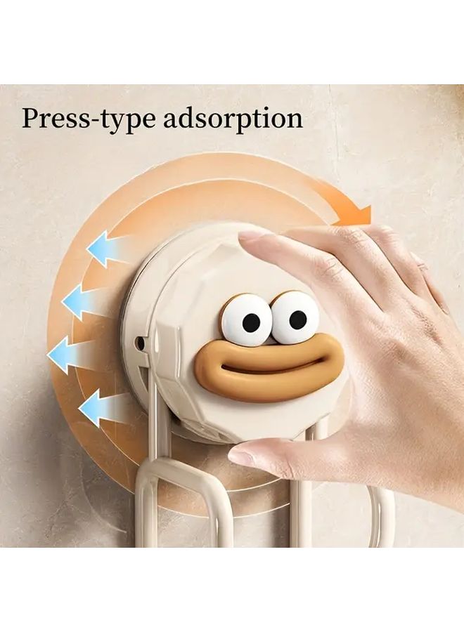 Adhesive Wall Mounted Shower Shelf Black Heavy Duty Plastic Storage Rack - Image 4