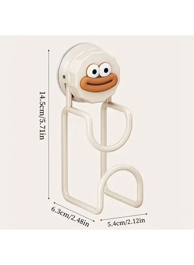 Adhesive Wall Mounted Shower Shelf Black Heavy Duty Plastic Storage Rack - Image 5