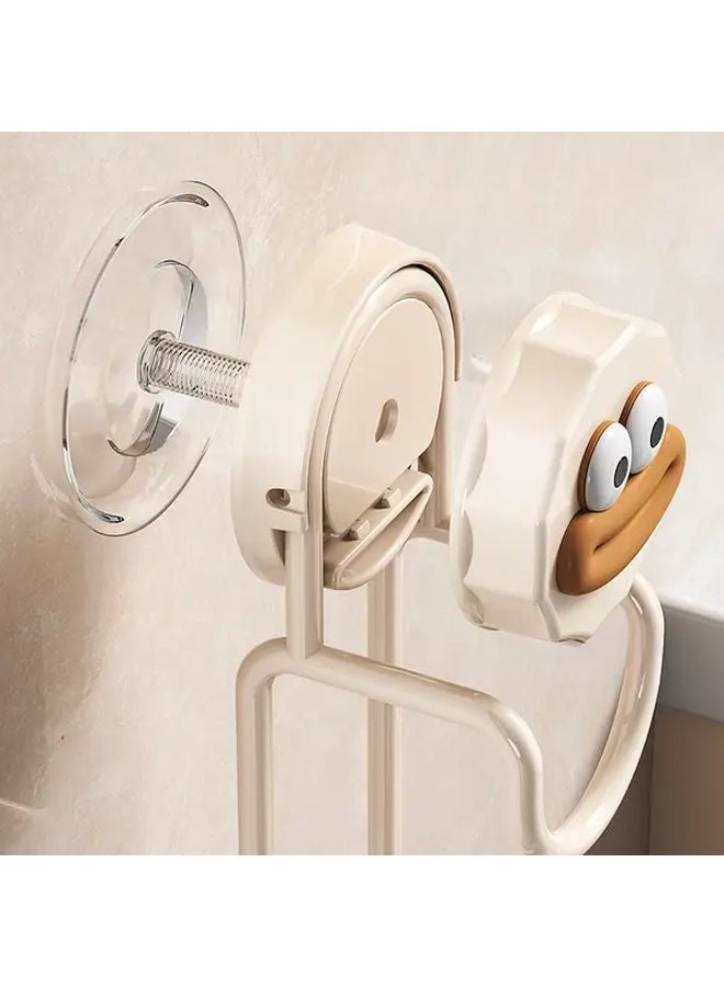 Adhesive Wall Mounted Shower Shelf Black Heavy Duty Plastic Storage Rack - Image 3