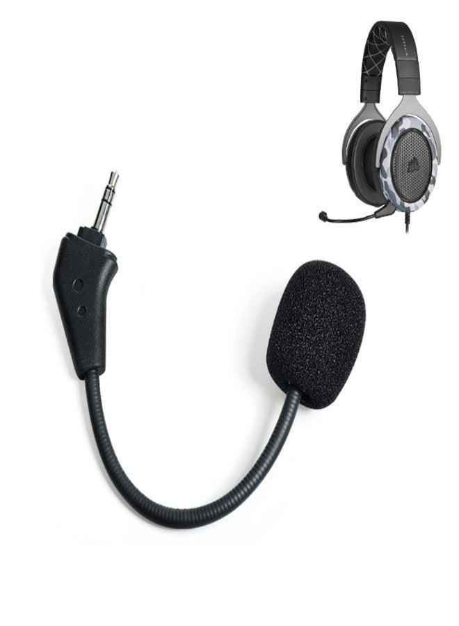 Sqrmekoko ميكروفون بديل Sqrmekoko HS70، لسمّاعات الألعاب Corsair HS50، HS50 Pro، HS60، HS70، HS70 SE على PS5، PS4، Xbox One، PC، Mac، هاتف، إلغاء الضوضاء - Image 1