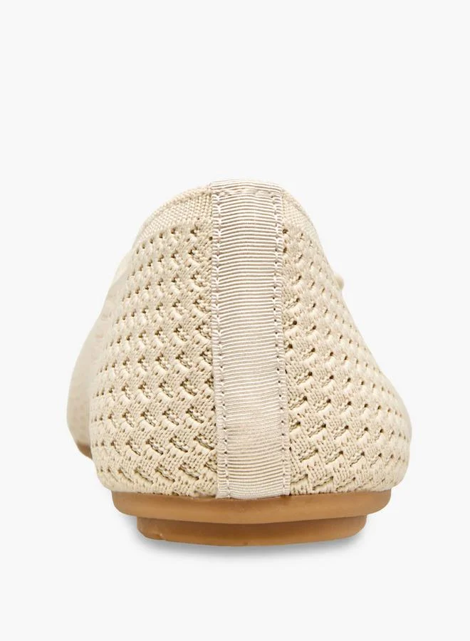 Celeste IVORY Women Textured Ballerina Shoes for Women | Best Price UAE