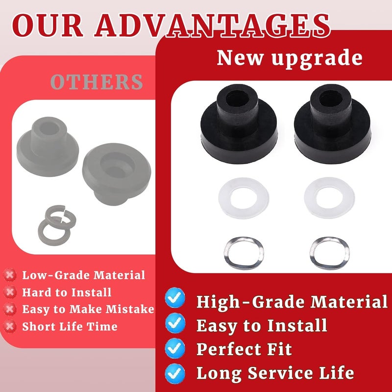 XDDPRO Window Bushing Kit Compatible with 19902005 Mazda Miata Replacement Parts 909925 Interior Part Driver and Passenger Side Windows Bushings Kit Stainless Steel 2 PCS - Image 3